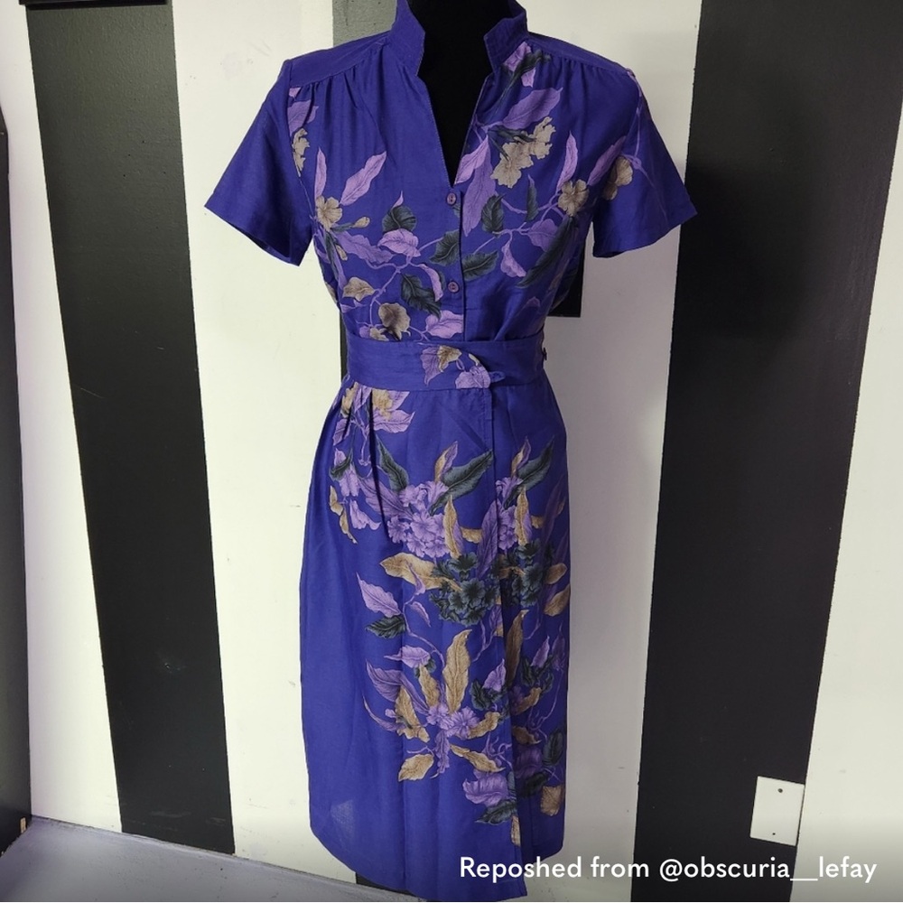 Floral Purple blouse and skirt set